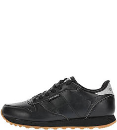 Черные кроссовки на шнуровке Skechers