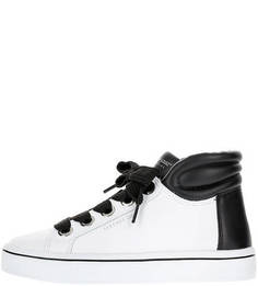 Высокие демисезонные кеды на шнуровке Skechers