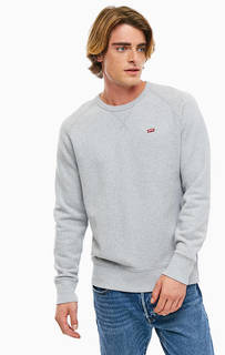 Хлопковый свитшот серого цвета Levis®