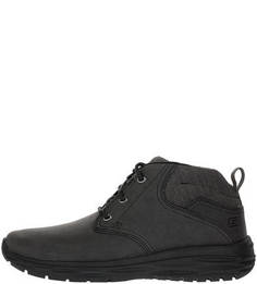 Кожаные ботинки на шнуровке Skechers