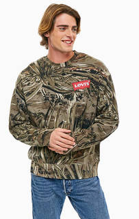 Хлопковый свитшот цвета хаки Levis®