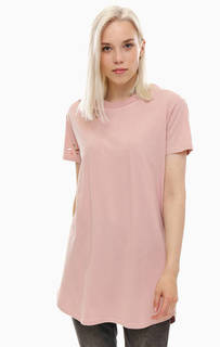 Рваная розовая туника-футболка из хлопка One Teaspoon