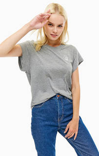 Футболка из хлопка свободного кроя Cheap Monday