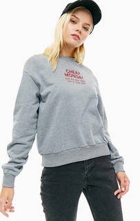 Серый свитшот с принтом Cheap Monday