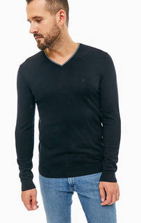 Черный джемпер с треугольным вырезом Wrangler