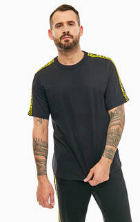 Черная футболка из хлопка с нашивками Cheap Monday