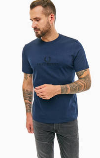 Хлопковая футболка с логотипом бренда Fred Perry
