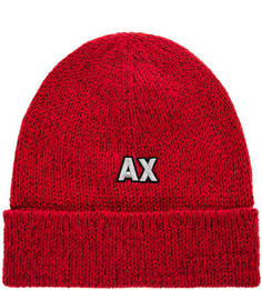 Шапка крупной вязки с отворотом Armani Exchange