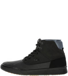 Утепленные кеды черного цвета Explorateur Lacoste