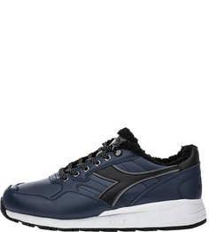 Утепленные кожаные кроссовки Diadora