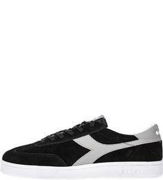 Замшевые кеды с контрастными вставками Diadora