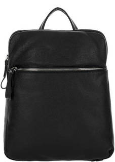 Черный рюкзак из зерненой кожи Gianni Conti