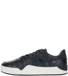 Синие кеды с вкладной стелькой Armani Exchange