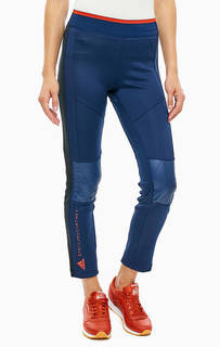 Спортивные леггинсы синего цвета Adidas by Stella Mc Cartney
