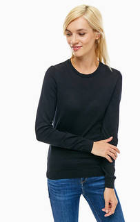 Хлопковый джемпер черного цвета Mustang