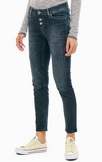 Укороченные джинсы с заломами Jusmin Button Mustang