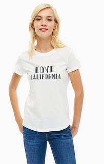 Хлопковая футболка с короткими рукавами Mustang