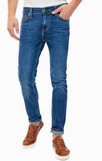 Синие зауженные джинсы со стандартной посадкой Vegas Mustang