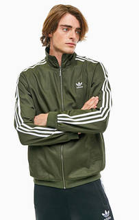 Легкая хлопковая куртка бомбер цвета хаки Adidas Originals