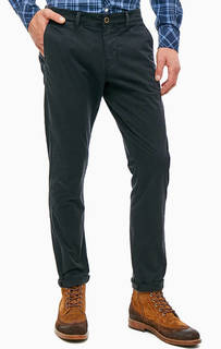 Черные хлопковые брюки чиносы Mustang