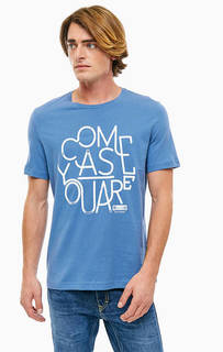 Хлопковая футболка с короткими рукавами Mustang