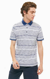 Хлопковая футболка поло в полоску Armani Exchange