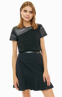 Блуза черного цвета с застежкой на спине Armani Exchange