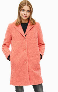 Коралловое пальто на пуговицах Armani Exchange