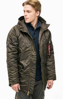 Парка с камуфляжным принтом Alpha Industries