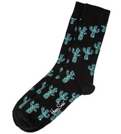 Черные хлопковые носки Happy Socks