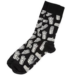 Черные хлопковые носки Happy Socks