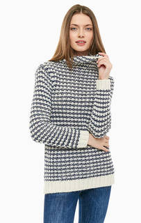 Двухцветный свитер с содержанием шерсти Barbour