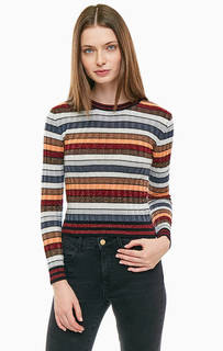 Хлопковый джемпер в полоску Mavi