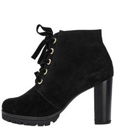 Замшевые ботильоны на молнии и шнуровке Högl