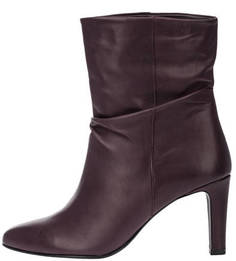 Фиолетовые кожаные полусапоги на каблуке Högl