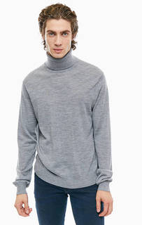Шерстяная водолазка серого цвета Armani Exchange
