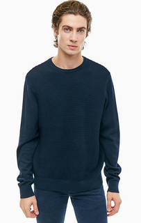 Синий джемпер из хлопка Armani Exchange