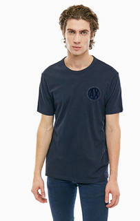 Хлопковая футболка с короткими рукавами Armani Exchange