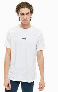 Хлопковая футболка с круглым вырезом Armani Exchange