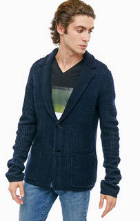 Синий кардиган на пуговицах Armani Exchange