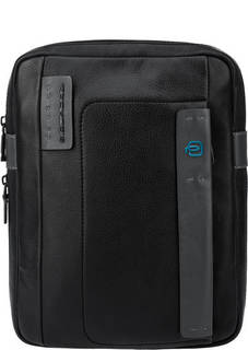 Кожаная сумка через плечо с карманами Piquadro