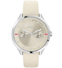 Влагоустойчивые часы с кожаным браслетом Metropolis Furla
