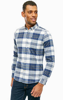 Приталенная хлопковая рубашка в клетку Barbour