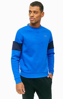 Хлопковый свитшот синего цвета Lacoste