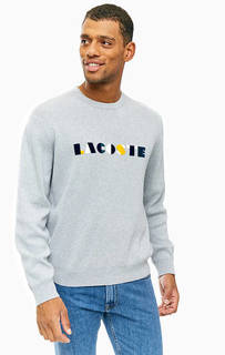 Джемпер из хлопка с фактурным принтом Lacoste