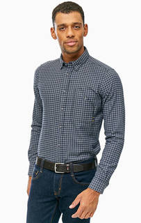 Приталенная хлопковая рубашка в клетку Barbour
