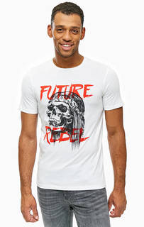 Хлопковая футболка с ярким принтом Jack & Jones