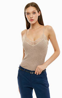 Топ бежевого цвета Liu Jo