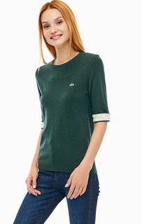 Зеленый джемпер из шерсти и кашемира Lacoste