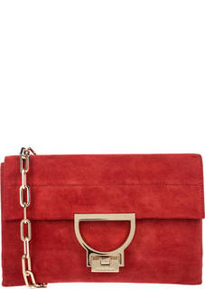 Замшевая сумка с откидным клапаном Arlettis Suede Coccinelle
